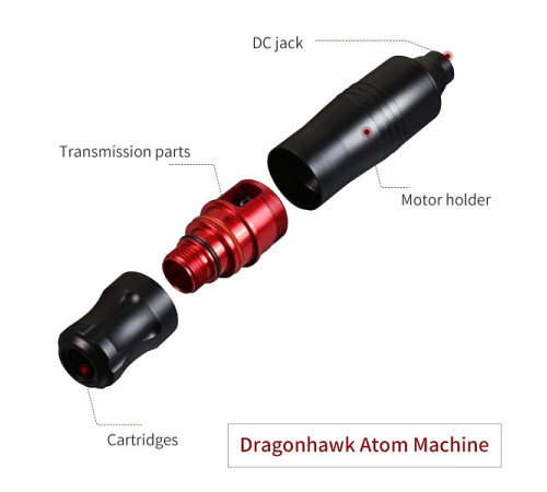 Тату машинка роторнаяRobert Tattoo Pen Red