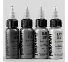 Тату краска Radiant Colors 4 Gray Matter Set