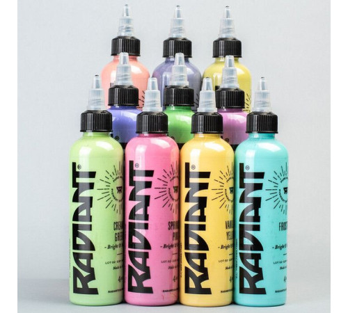 Тату краска Radiant Colors 8 Pastel Set