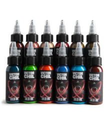 Тату краска Solid Ink Victor Chil (12 Colors) SET - 1oz