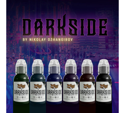 Краска World Famous Tattoo Ink Nikolay Dzhangirov Darkside Limitless Set (6 пигментов)