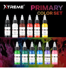 Тату краска Xtreme Ink 12 Primary Color Set