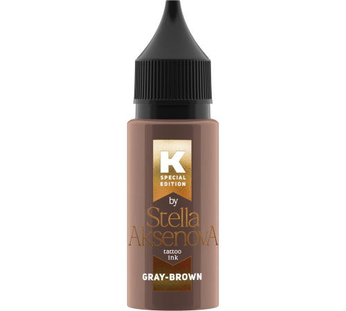 Тату краска ink - Gray Brown от Стеллы Аксеновой - 15 мл