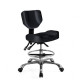 Регулируемый поворотный стул со спинкой KWADRON