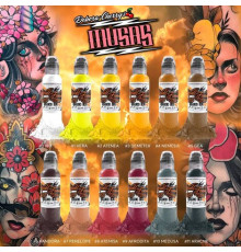 Краска World Famous Tattoo Ink Deborah Cherry's Musas Ink Set (12 пигментов)