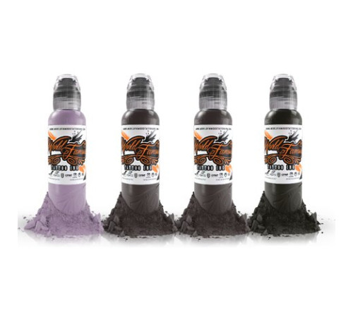 Краска World Famous Tattoo Ink Slovak Blush Skin Tone Set (4 пигмента)