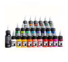 Тату краска Solid Ink 25 Colors Travel Set ( 24 colors + 1oz Lining Black)