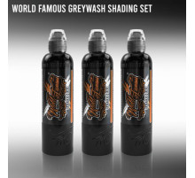 Краска World Famous Tattoo Ink Charcoal Greywash Set (3 пигмента)