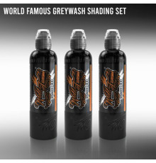Краска World Famous Tattoo Ink Charcoal Greywash Set (3 пигмента)