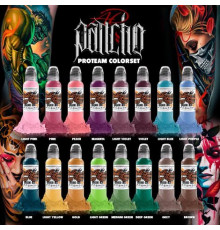 Краска World Famous Tattoo Ink A.D. Pancho ProTeam Colorset (16 пигментов)