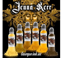 Тату-краска World Famous Tattoo Ink Jenna Kerr's Baroque Color Set (6 пигментов - 30 мл)