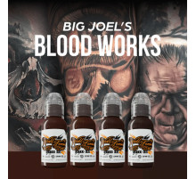 Краска World Famous Tattoo Ink Big Joel's Blood Works Color Set (4 пигмента)