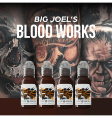 Краска World Famous Tattoo Ink Big Joel's Blood Works Color Set (4 пигмента)