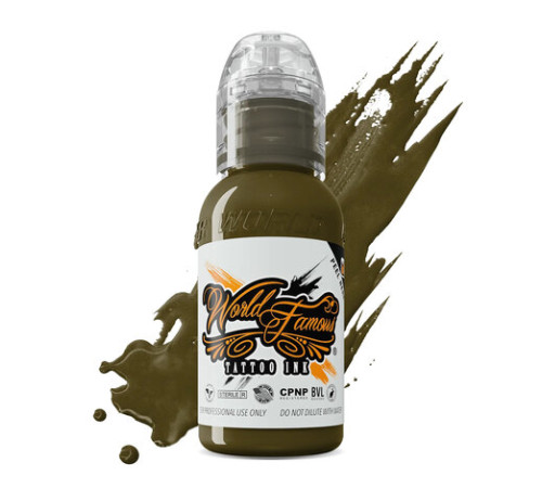 Краска World Famous Tattoo Ink Army Green