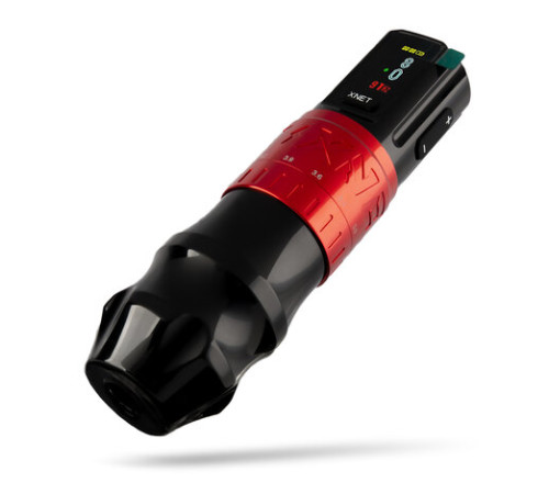 Беспроводная тату машинка XNET Bestia Wireless Red