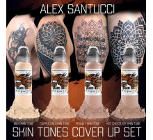 Краска World Famous Tattoo Ink Alex Santucci Cover-Up Set (4 пигмента)