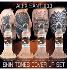 Краска World Famous Tattoo Ink Alex Santucci Cover-Up Set (4 пигмента)