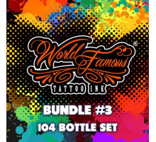 Краска World Famous Tattoo Ink 104 Bottle Color Set