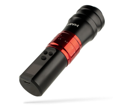 Беспроводная тату машинка Mast Fold Pro 2 (Black-Red) - 2 держателя