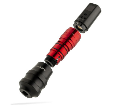 Беспроводная тату машинка Mast Fold Pro 2 (Black-Red) - 2 держателя