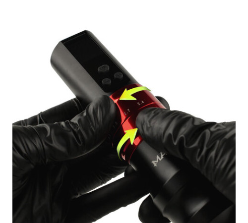 Беспроводная тату машинка Mast Fold Pro 2 (Black-Red) - 2 держателя