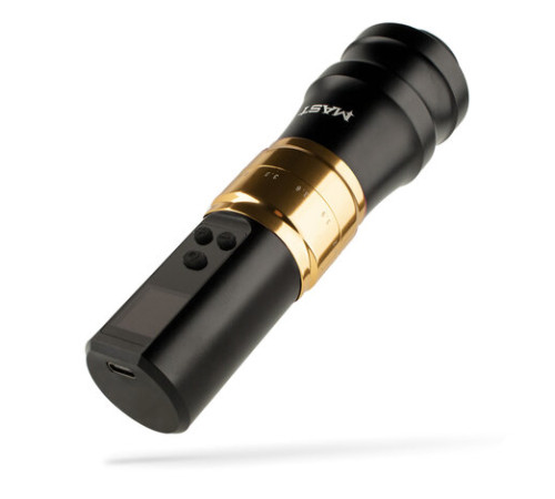 Беспроводная тату машинка Mast Fold Pro 2 (Black-Gold) - 2 держателя