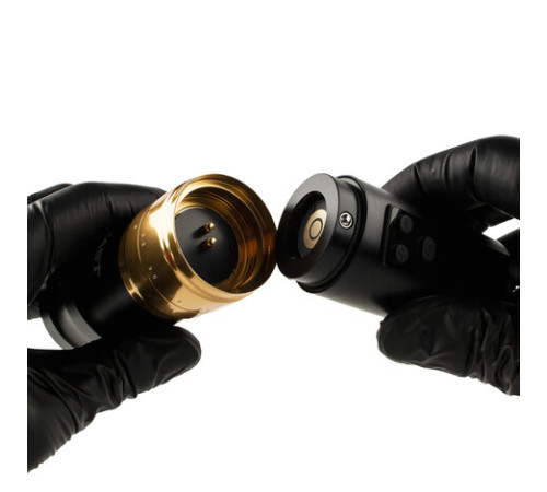 Беспроводная тату машинка Mast Fold Pro 2 (Black-Gold) - 2 держателя