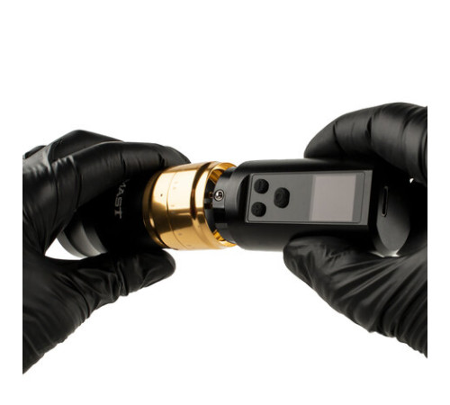 Беспроводная тату машинка Mast Fold Pro 2 (Black-Gold) - 2 держателя