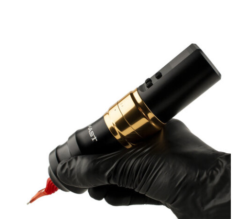 Беспроводная тату машинка Mast Fold Pro 2 (Black-Gold) - 2 держателя