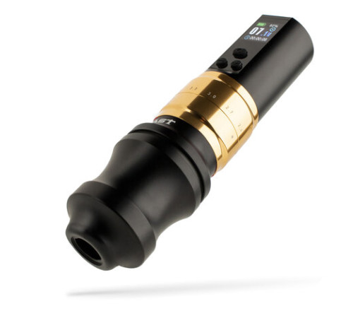 Беспроводная тату машинка Mast Fold Pro 2 (Black-Gold) - 2 держателя