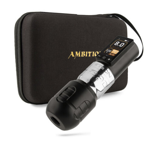 Беспроводная тату машинка Ambition Soldier 270 W Silver