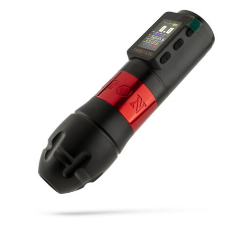 Беспроводная тату машинка Ambition Vibe Max Red (2.5 - 4.5 мм)