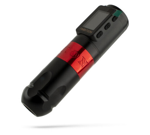 Беспроводная тату машинка Ambition Vibe Max Red (2.5 - 4.5 мм)