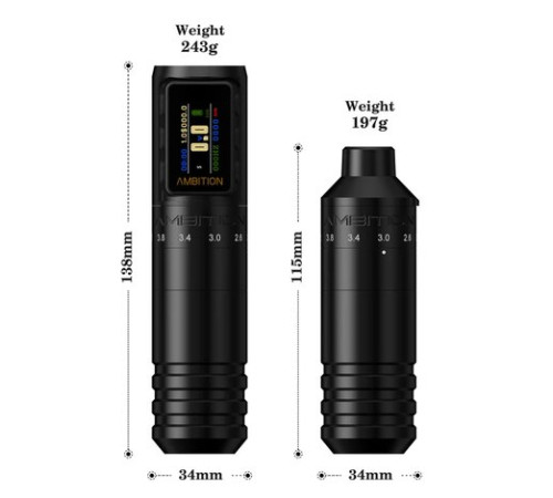 Беспроводная тату машинка Ambition Ambition Paco 2 (2.2 mm - 4.2 mm)