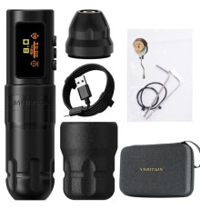 Беспроводная тату машинка Ambition Shura-X Wireless 3.5мм + 4.0мм - Black