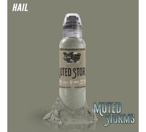 Краска World Famous Tattoo Ink Poch Muted Storms - Hail