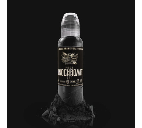 Краска World Famous Tattoo Ink Poch's Monochromatic Set (6 пигментов)