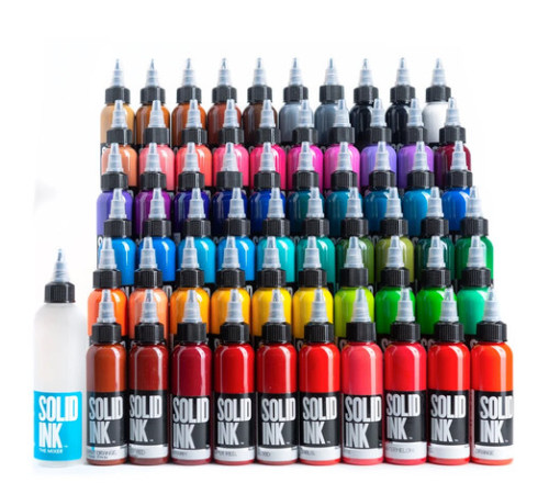 Тату краска Solid Ink 60 Colors Mega Set