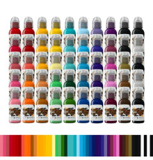 Краска World Famous Tattoo Ink 50 Bottle Color Set