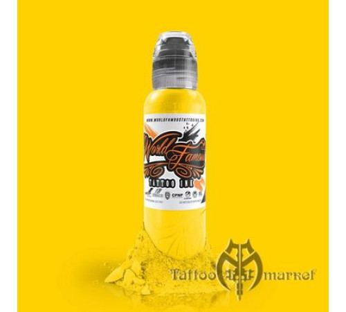 Краска World Famous Tattoo Ink Canary Yellow