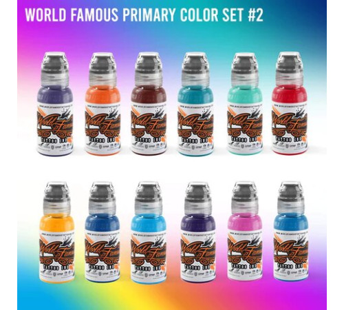 Краска World Famous Tattoo Ink 72 Bottle Color Set