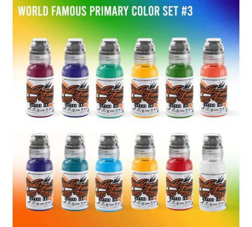 Краска World Famous Tattoo Ink 72 Bottle Color Set