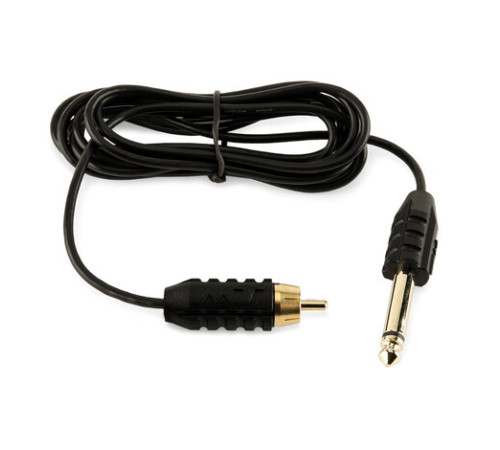 Клип-корд для тату машинки Mustang RCA COAXIAL с логотипом