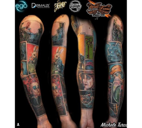 Краска World Famous Tattoo Ink Michele Turco Bottle Portrait Set (6 пигментов)