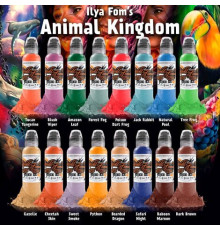 Краска World Famous Tattoo Ink Ilya Fom's Animal Kingdom Set (16 пигментов)