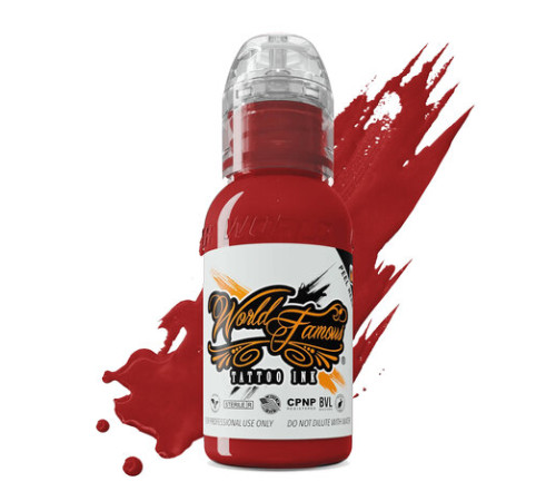 Краска World Famous Tattoo Ink Dima NBK - Fire Red #2 - 30 мл