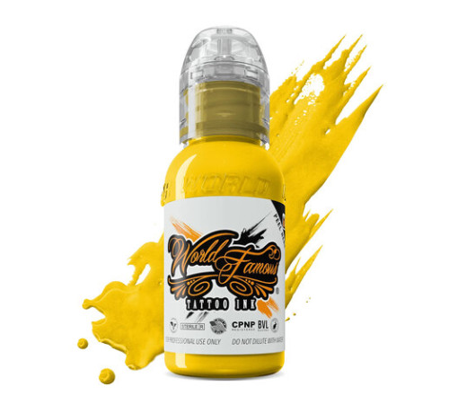 Краска World Famous Tattoo Ink Canary Yellow