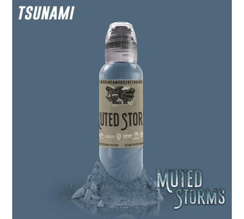 Краска World Famous Tattoo Ink Poch Muted Storms - Tsunami