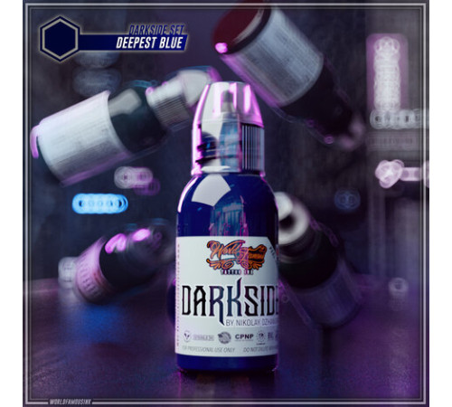 Краска World Famous Tattoo Ink Nikolay Dzhangirov Darkside Set - Deepest Blue