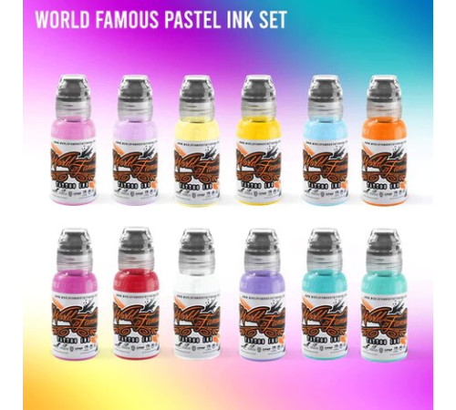 Краска World Famous Tattoo Ink 72 Bottle Color Set